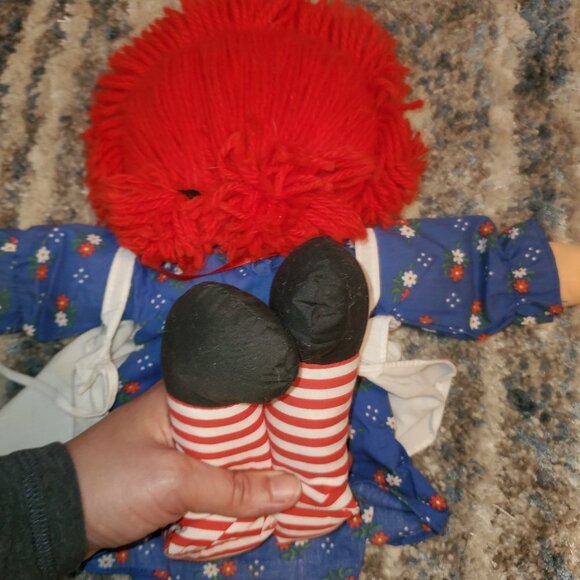 Vintage Collectible Raggedy Anne Doll By Johnny Gruelle 1980's - Picture 7 of 12